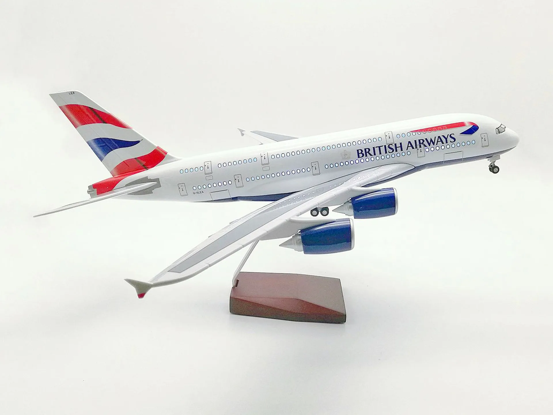 

47CM 1:160 Scale Airbus A380 British Airways Aircraft Model Die-casting Machine Souvenir Decoration Collected Gift By Aviation
