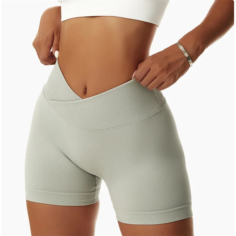 

Sexy tight shorts lift buttocks yoga shorts elastic high waist running fitness yoga cycling shorts tight seamless sports shorts