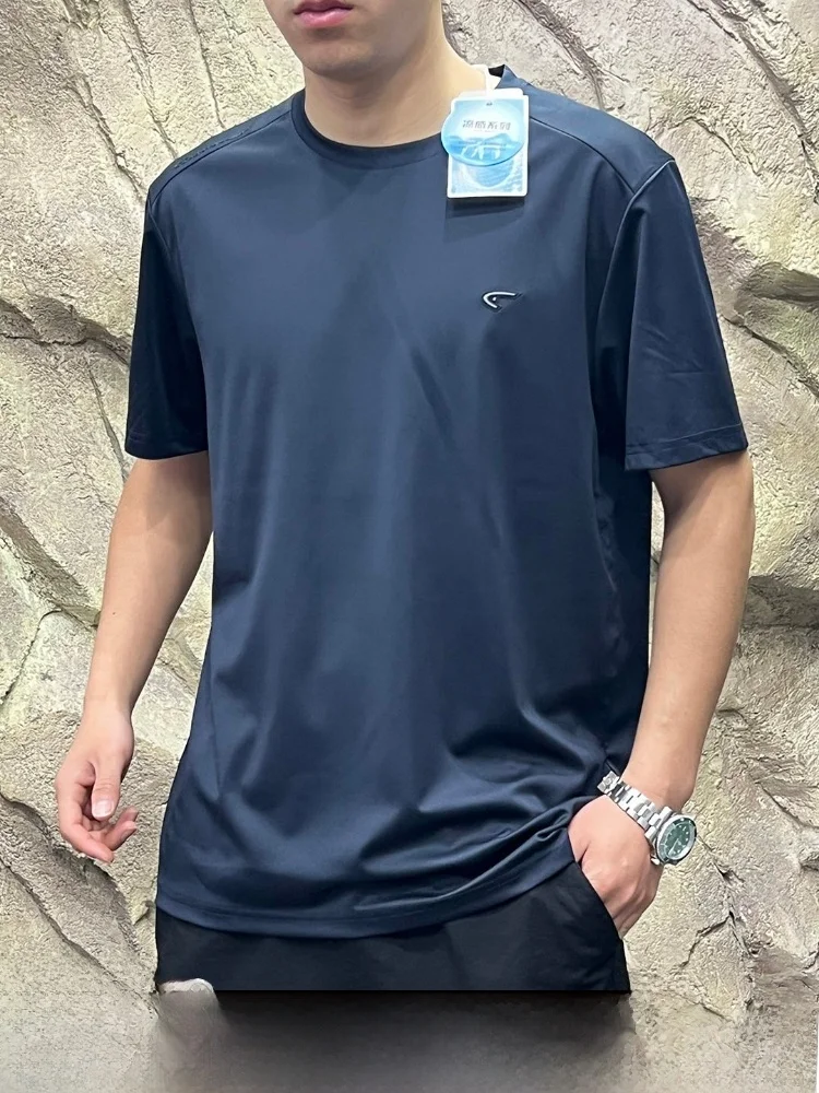 

Linen Silk Cool Breathable Summer Men's Comfortable Versatile Casual Short Sleeve T-Shirt Standard Fit round Neck