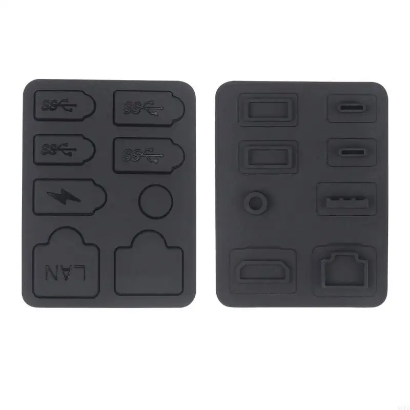 Q6PA Console Silicone Dust Cover Antidust Cover LAN Type-C USB Dock Dustproof Plug