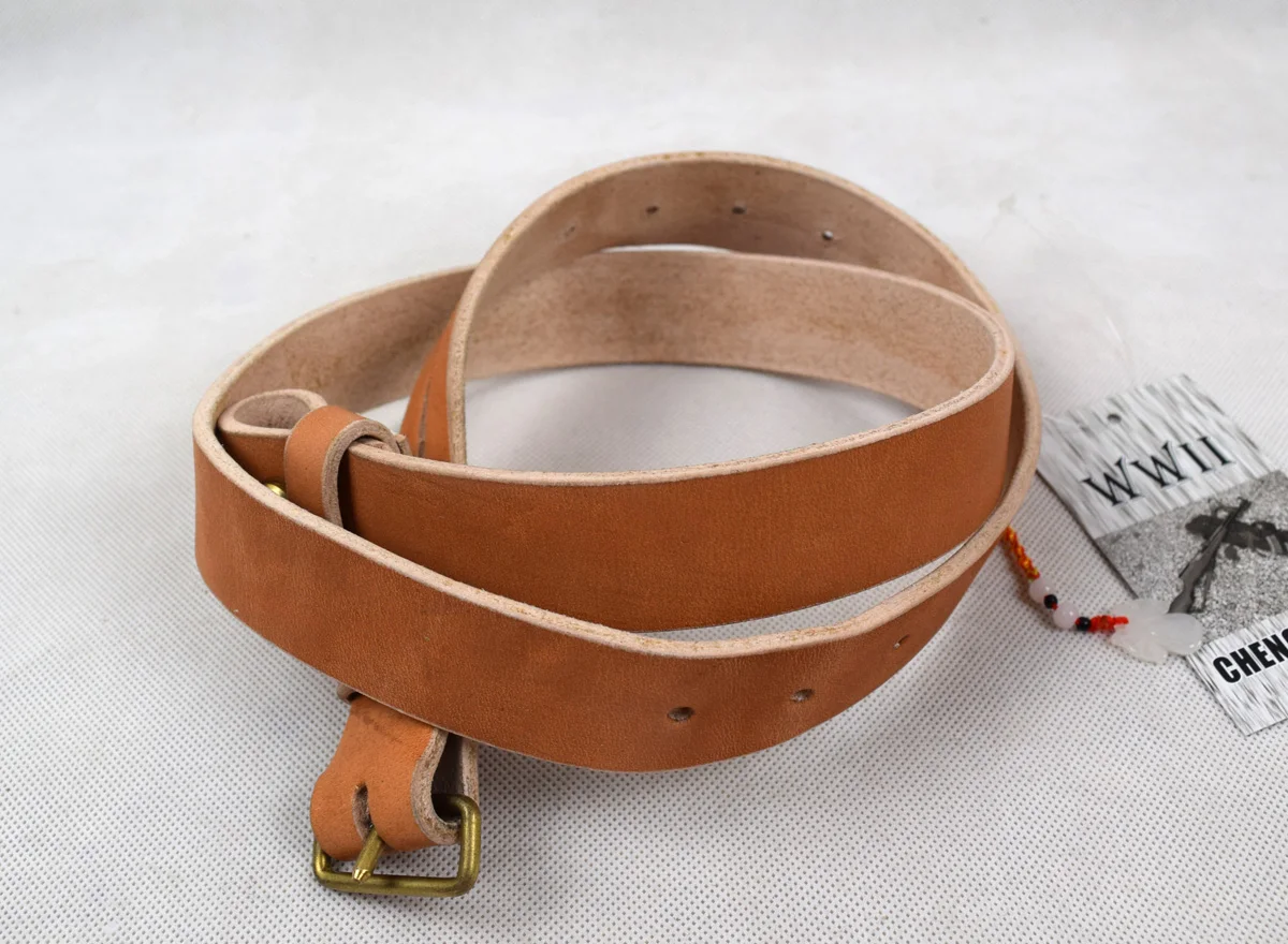 Japanese Arisaka Type 99/38 Leather Rifle Sling Gun Strap Brown 　