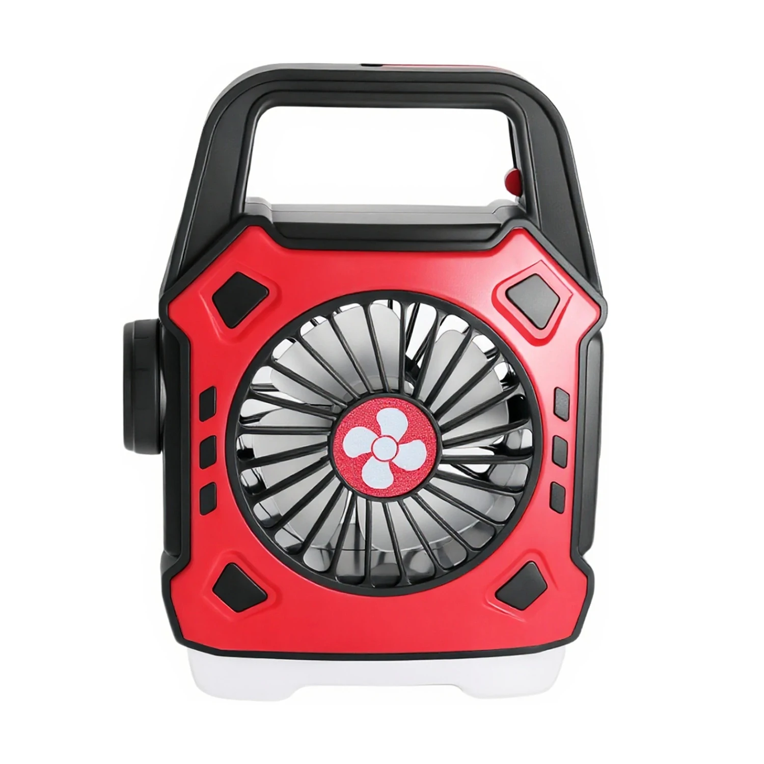 Вентилятор для кемпинга, 1200 мАч со светодиодной лампой Портативный вентилятор, USB-перезаряжаемый вентилятор, предметы первой необходимости для путешествий и кемпинга, палатка для улицы