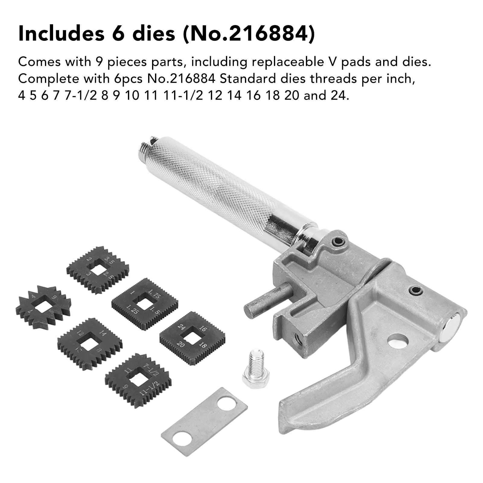 

Инструмент для ремонта наружной резьбы, диаметр от 1-1/4 до 5 дюймов. Инструмент для восстановления и ремонта, специализированный автомобильный инструмент для нарезания резьбы
