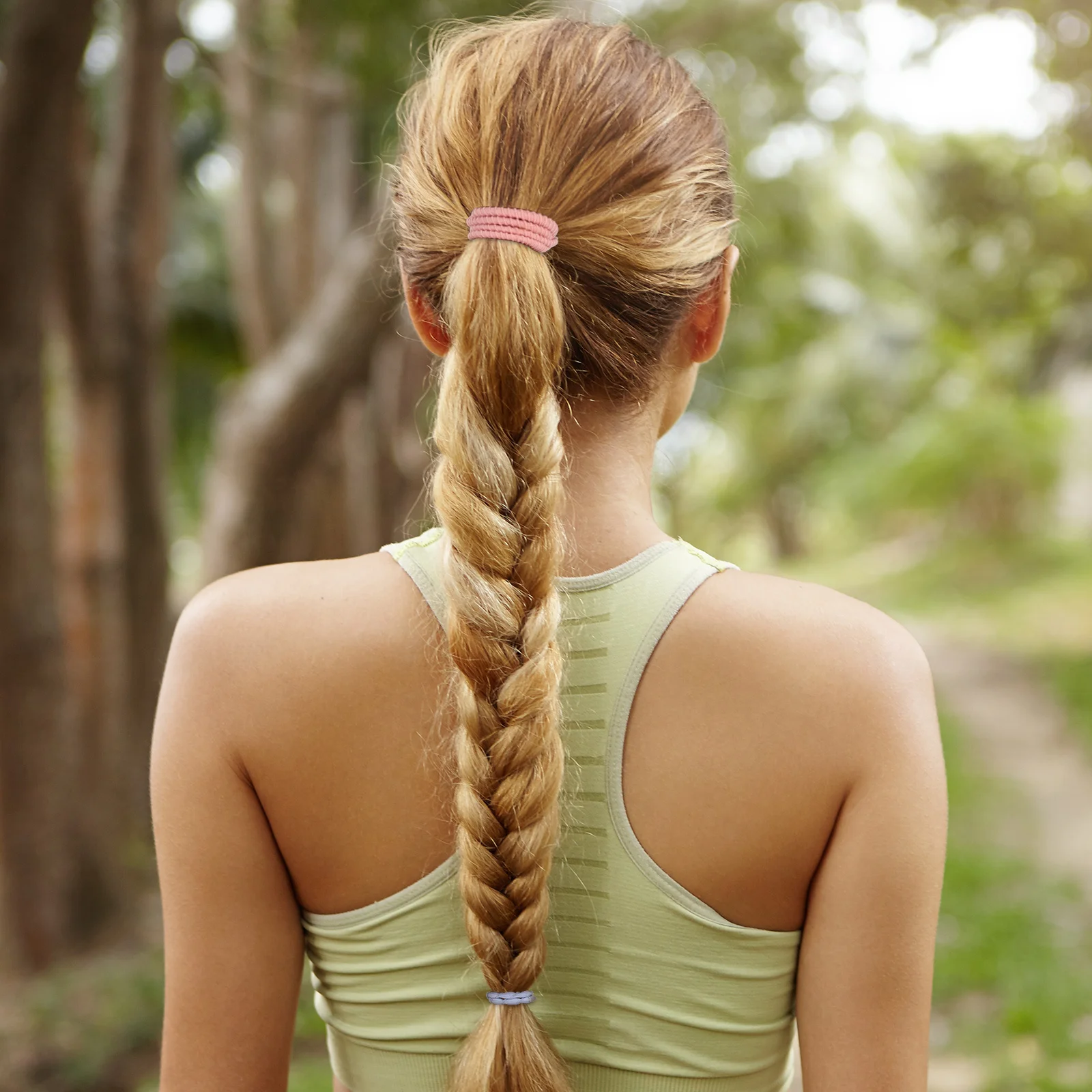 

24pcs Braided Ties Elastic Hair Bands Soft No Damage High Elasticity Styling Accessories For Women Girls Thin Thick Hair Ropes