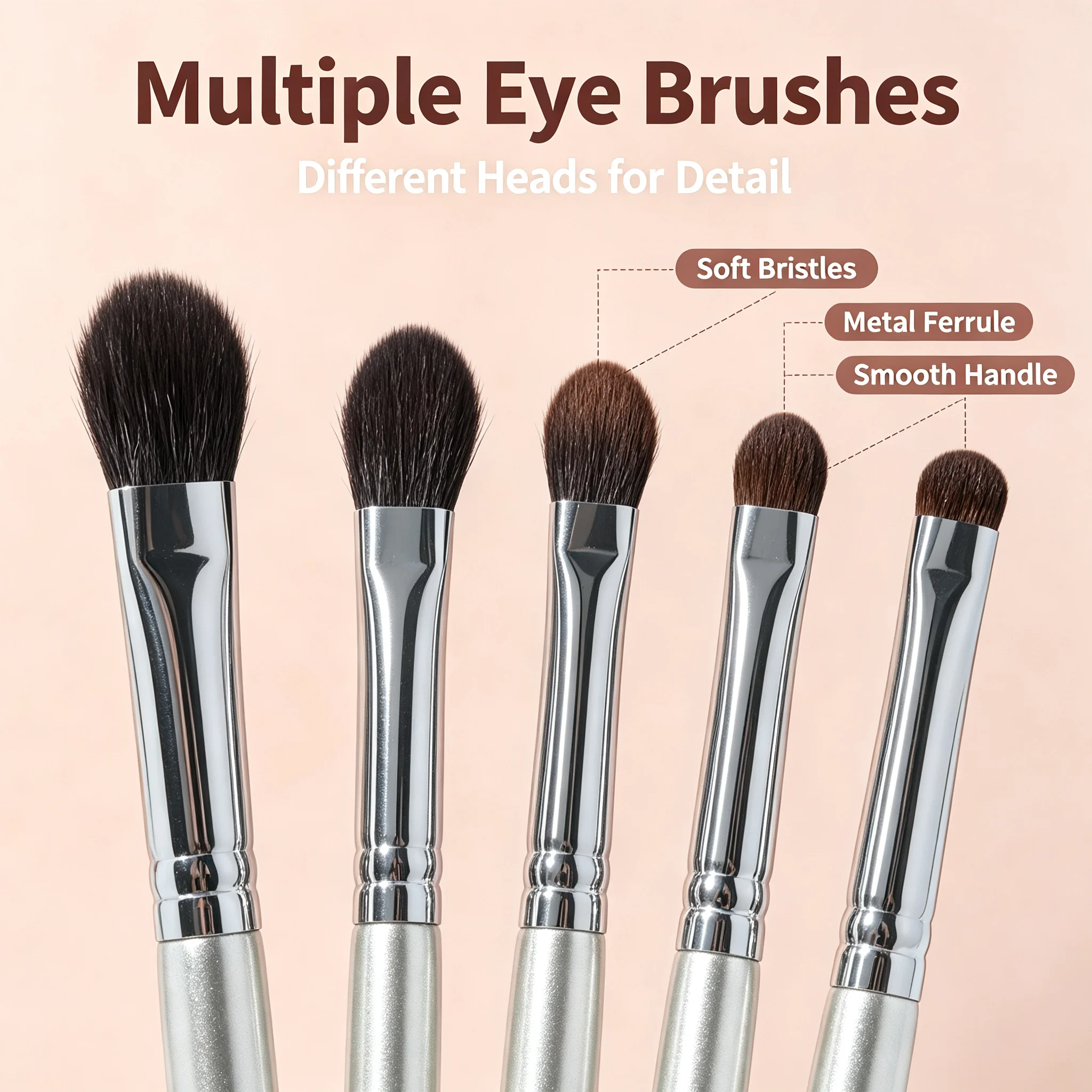 GUOXIAONIU 1PC Nose Contour Brush Flat Nose Contour Brush Angled Contour Makeup Brush Eye Shadow Smudge Makeup Brushes