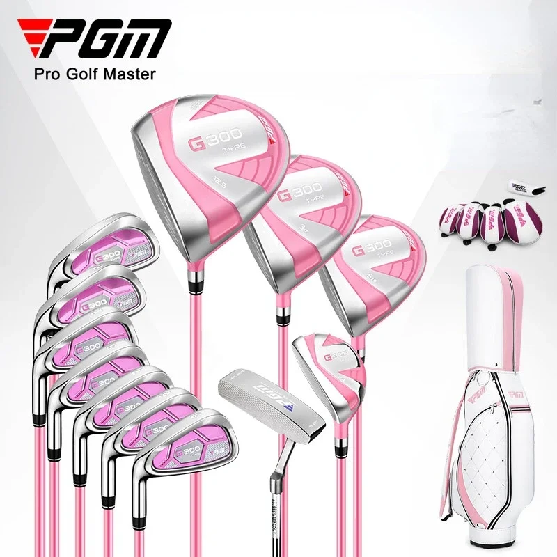 

PGM G300 12pcs Women Left Hand Golf Clubs Full Set with Bag Iron Wood Driver Titanium Alloy Carbon Traning LTG025