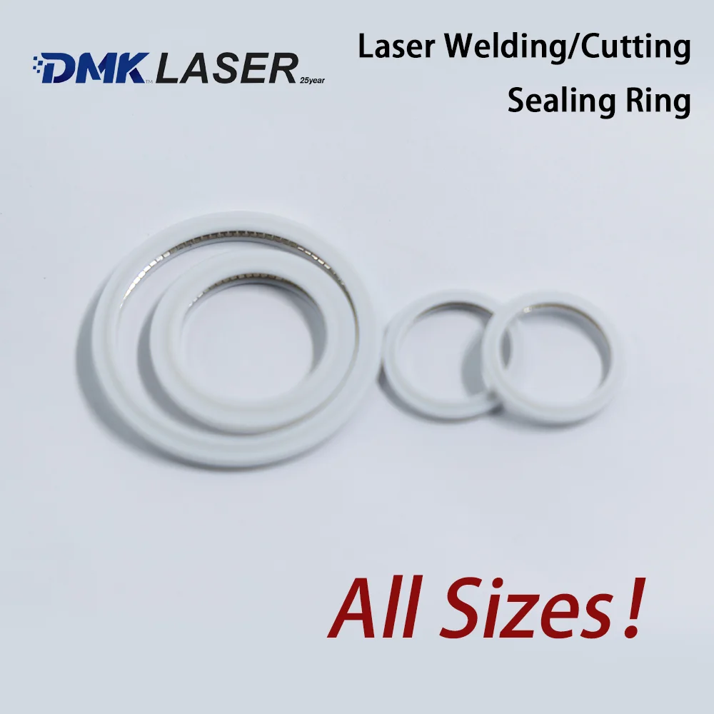 Fiber Laser Cutting Head Sealing Ring Protective Lens Pressing Ring Laser Welding Gun PTFE Seal Ring For SUP QILIN Raytools WSX