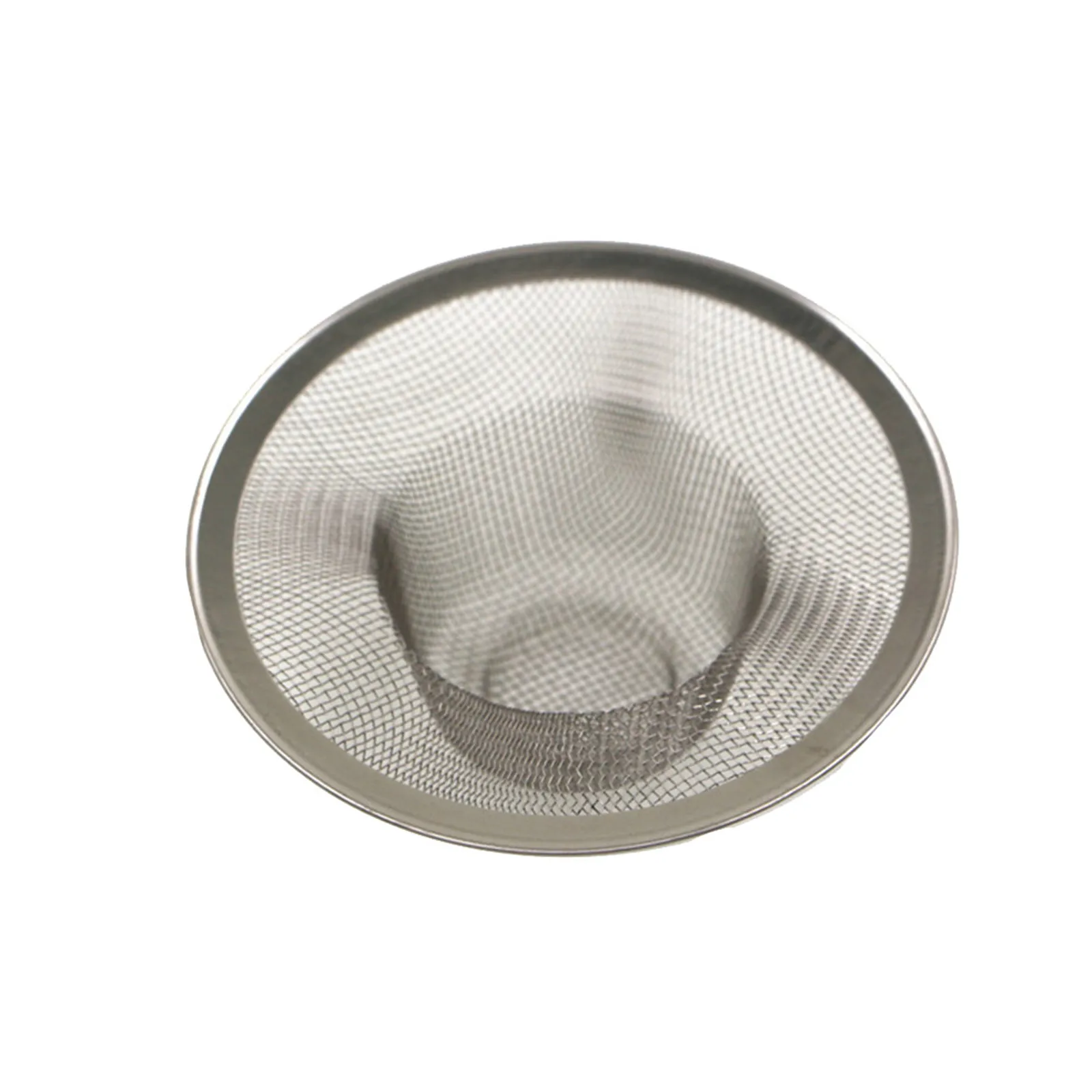 2Pcs Kitchen Stainless Steel Mesh Sink Strainer Drain Filter Food Slag Trap Filter Cleaner Bathroom Hair Catcher Stopper Plugs