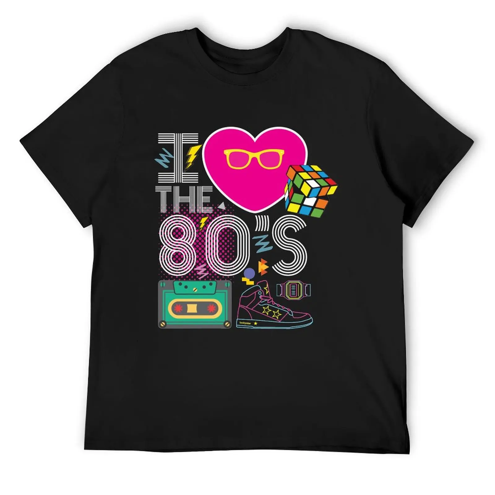 

Футболка I Heart the 80's восьмидесятых, милые топы с изображением принца для мальчиков, футболки на заказ, роскошные мужские футболки для больших и высоких людей