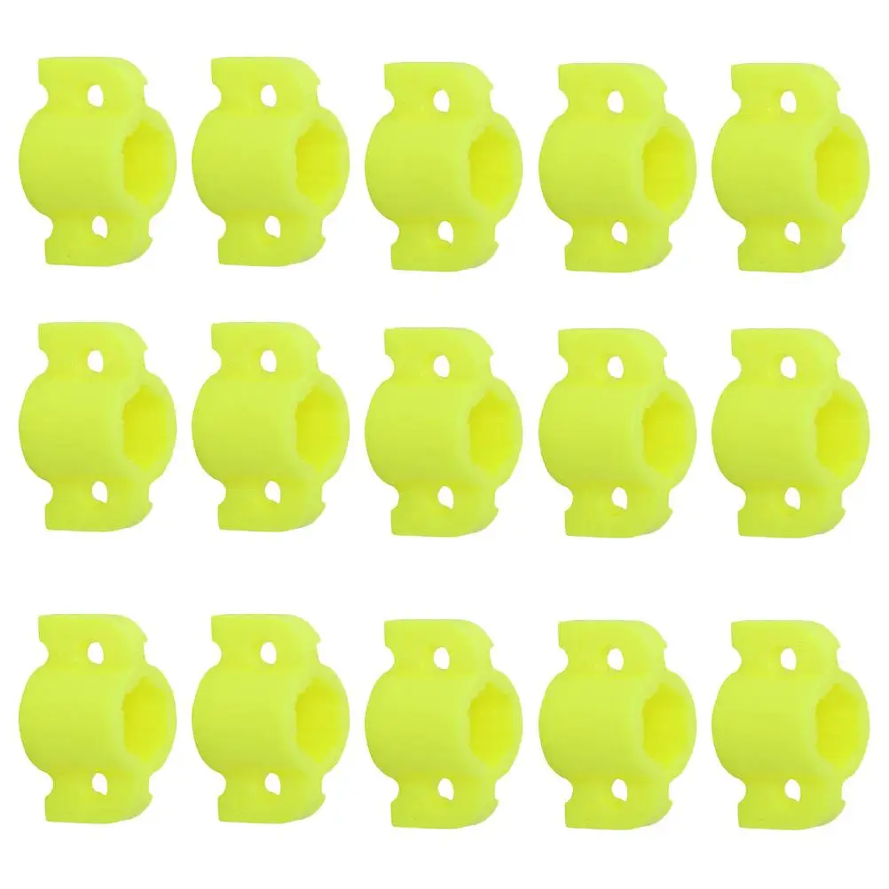 

15 Pcs Yellow Plastic Fishing Arrow Sliding Block Durable Parts Bow Hunting Sliding Wire Threader