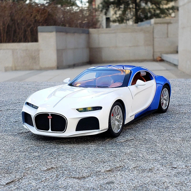 

1:24 модель спортивного автомобиля из атлантического сплава, литье под давлением, металлические игрушечные транспортные средства, модель автомобиля, имитация звука, свет, коллекция, подарки для детей