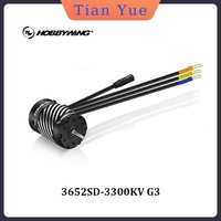 Hobbywing EZRUN MAX10 G2 80A/140A Waterproof Brushless ESC 3652/3665 SD G3 Sensored Motor Combo for 1/10 Scale RC Car And Truck
