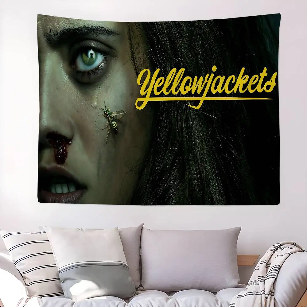 TV Horror Yellowjackets Printed Large Wall Tapestry Art Science Fiction Room Home Decor Decor Blanket