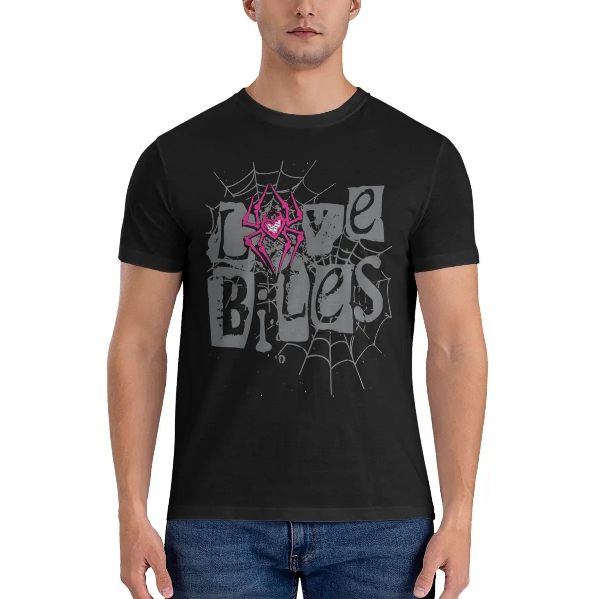 

Men T-Shirt AJ Lee Love Bites Casual 100% Cotton Tees Short Sleeve Aj lee T Shirt Crew Neck Clothes Summer