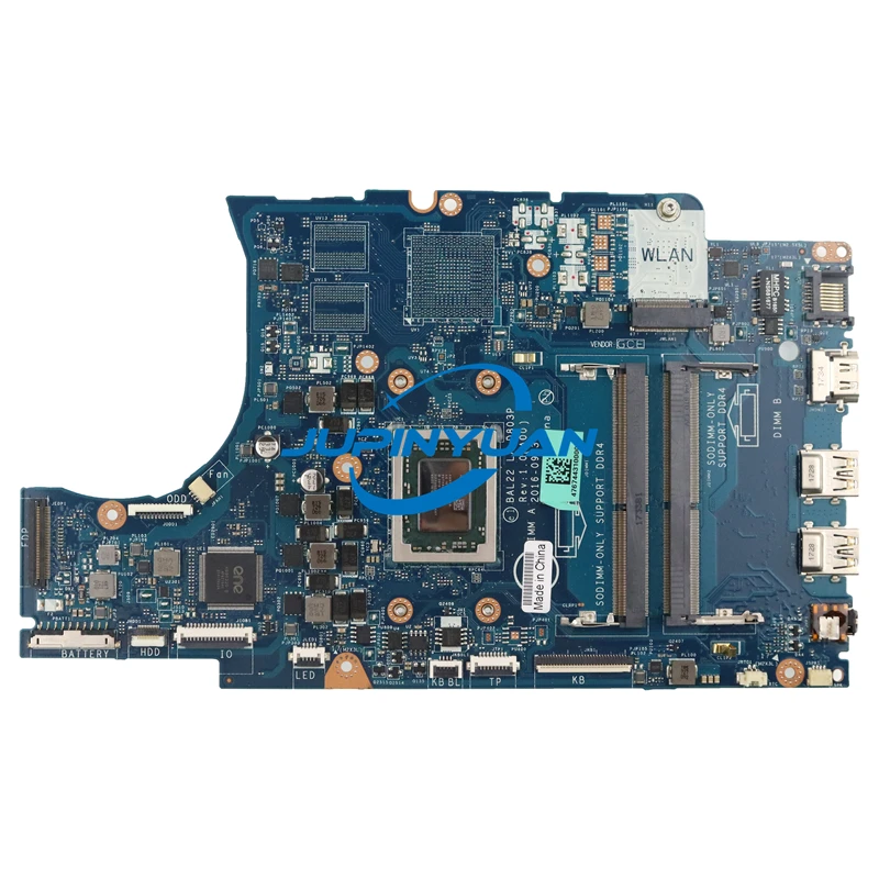 

CN-0N7GMF 0091H1 For Dell Inspiron 15 5565 Laptop Motherboard 0N7GMF 0M3RN1 N7GMF BAL22 LA-D803P With A12-9700P FX-9800P A10 CPU