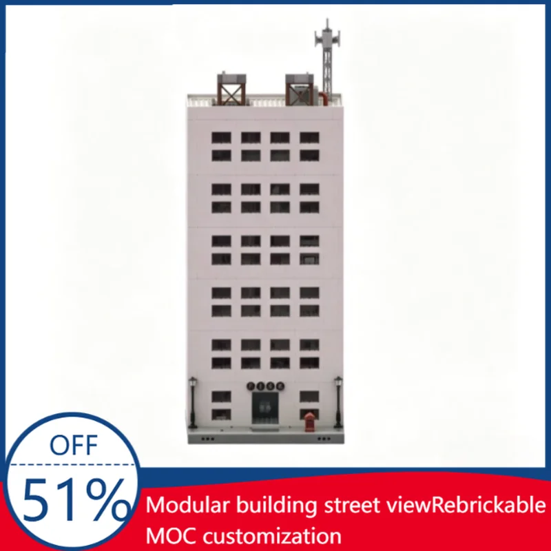 

2577 PCS Customize Fisk Tower Modular City Street View MOC Creative Architecture Model DIY Assembly Education Toy Festival Gift