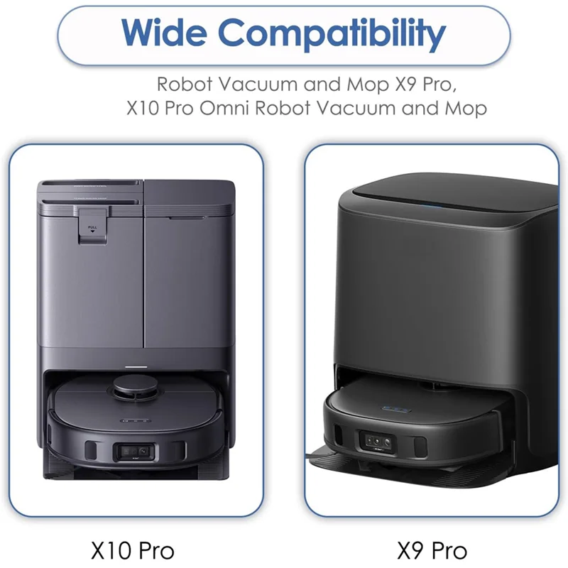 فرشاة جانبية بديلة لأجزاء الأجهزة لـ Eufy X10 Pro Omni Robot Vacuum and Mop، فرش جانبية للمكنسة الكهربائية الروبوتية