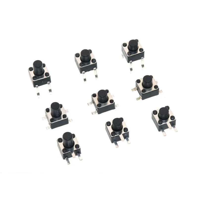 50pcs Side Micro Tactile Switch Momentary Tact DIP Switch 2Pin 6 x 6mm Micro Touch Push Button Switch High 5mm 6mm 7mm 8mm 9mm