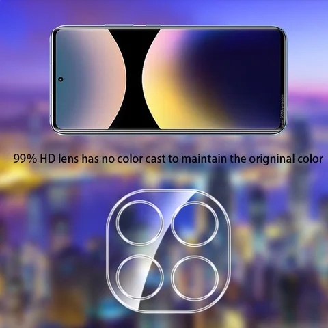 2 шт. 3D-защитное стекло для камеры для Xiaomi Redmi Note 14 15 Pro+ note15 Note14 Pro Plus 5G Red mi Note14Pro 15 4G Задняя пленка для объектива