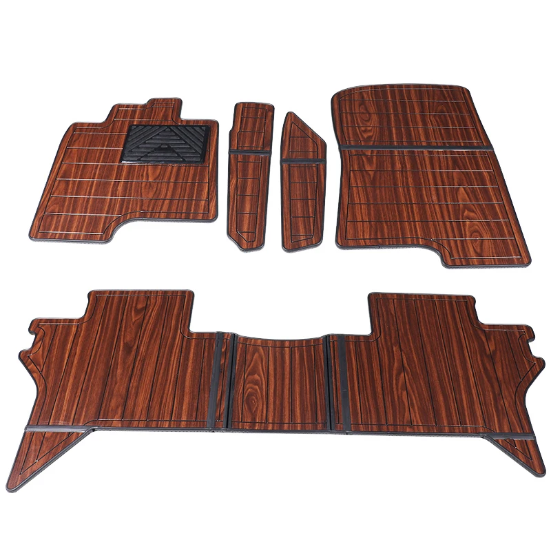 LEYI Wooden floor mats custom fit car floor Wooden floor mats for pajero V97 V93 v73