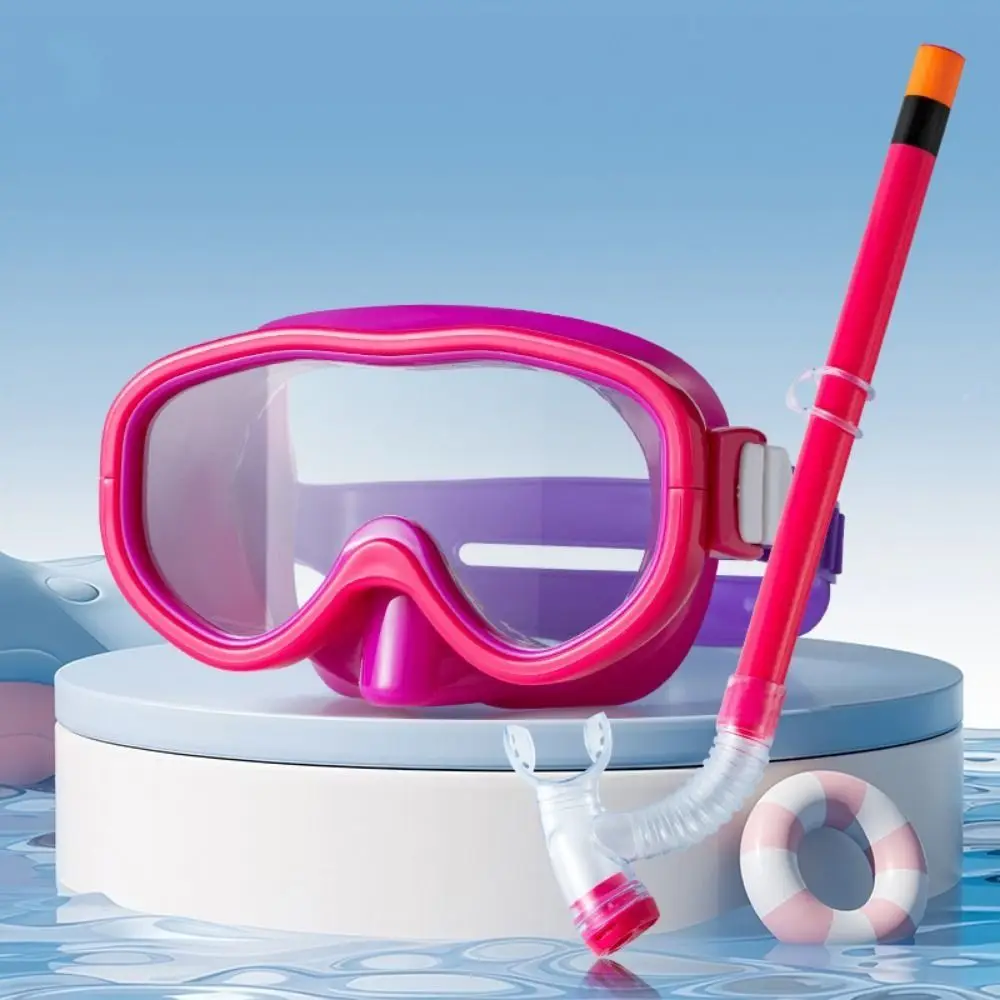

Eyewear Kid Snorkel Set Anti-fog Waterproof Kids Snorkeling Goggles UV Protection No Leaking Kids Swimming Goggles Diving