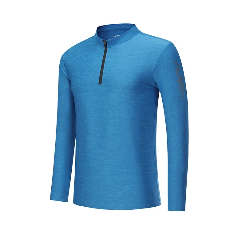 spring and autumn outdoor quick-drying long-sleeved T-shirt physical fitness high-elastic slim sports training clothing