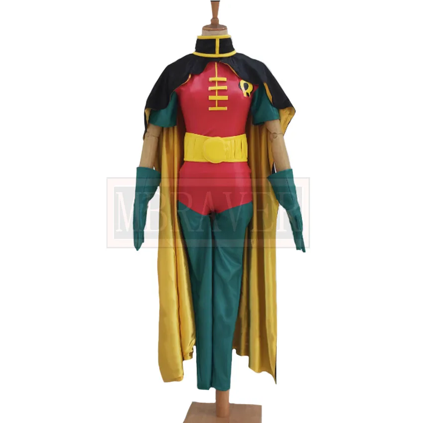 

Superhero Red Robin Tim Drake Damian Wayne Cosplay Costume Halloween Party Christmas Custom Made Any Size