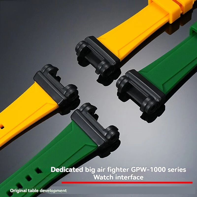 ل كاسيو G-SHOCK Big Air Dominator 5410 GPW-1000 تعديل الراتنج حزام ساعة سيليكون للرجال سوار للساعة أسود أخضر أزرق