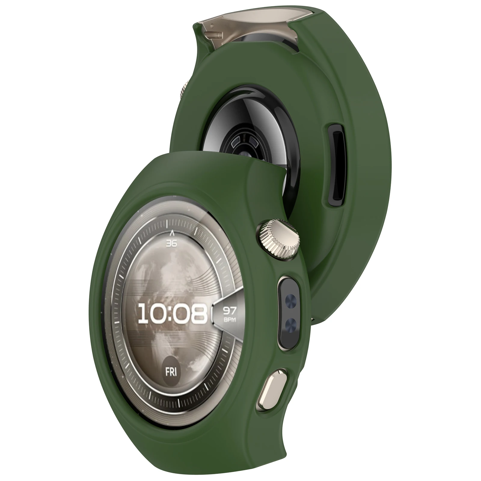 Etui na Huawei Watch 5 Miękki Silikonowy Pokrowiec Ochronny na Huawei Watch 5 42/46mm Wysokiej Jakości Wytrzymała Ramka Obudowa