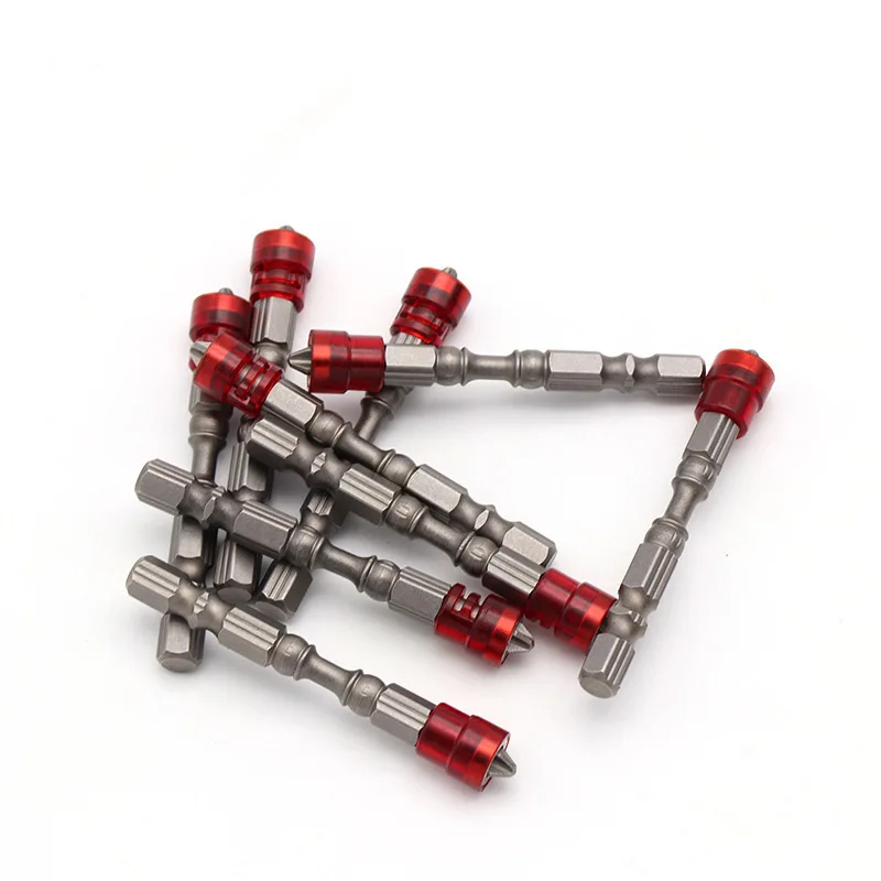 Hot Sale 65mm Single/Double End Magnetic Screwdriver Bits, PH2 Hex Shank Drill Bits with Magnetic Ring