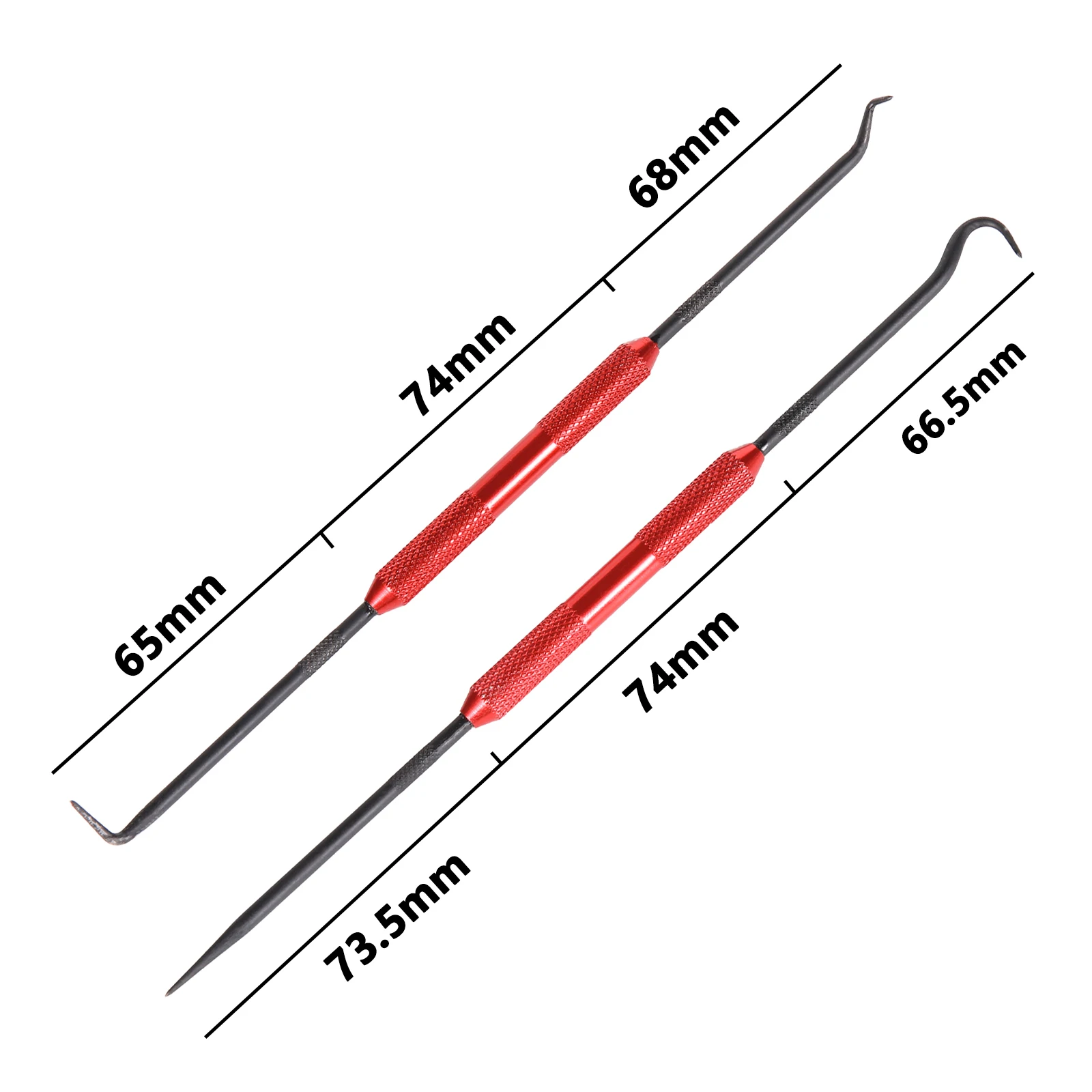 2 buah/kotak O-Ring segel Gasket penarik Remover Pick Hook taman air konektor mesin cuci pengganti minyak segel obeng alat perbaikan