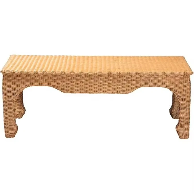 Natural rattan coffee table wicker corridor accent furniture