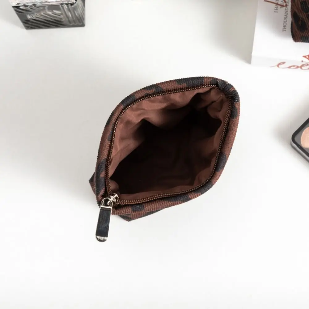 High Quality Leopard Print Makeup Bag Large Capacity Zipper Design Cosmetic Bag Cosmetic Pouch Miscellaneous Storage
