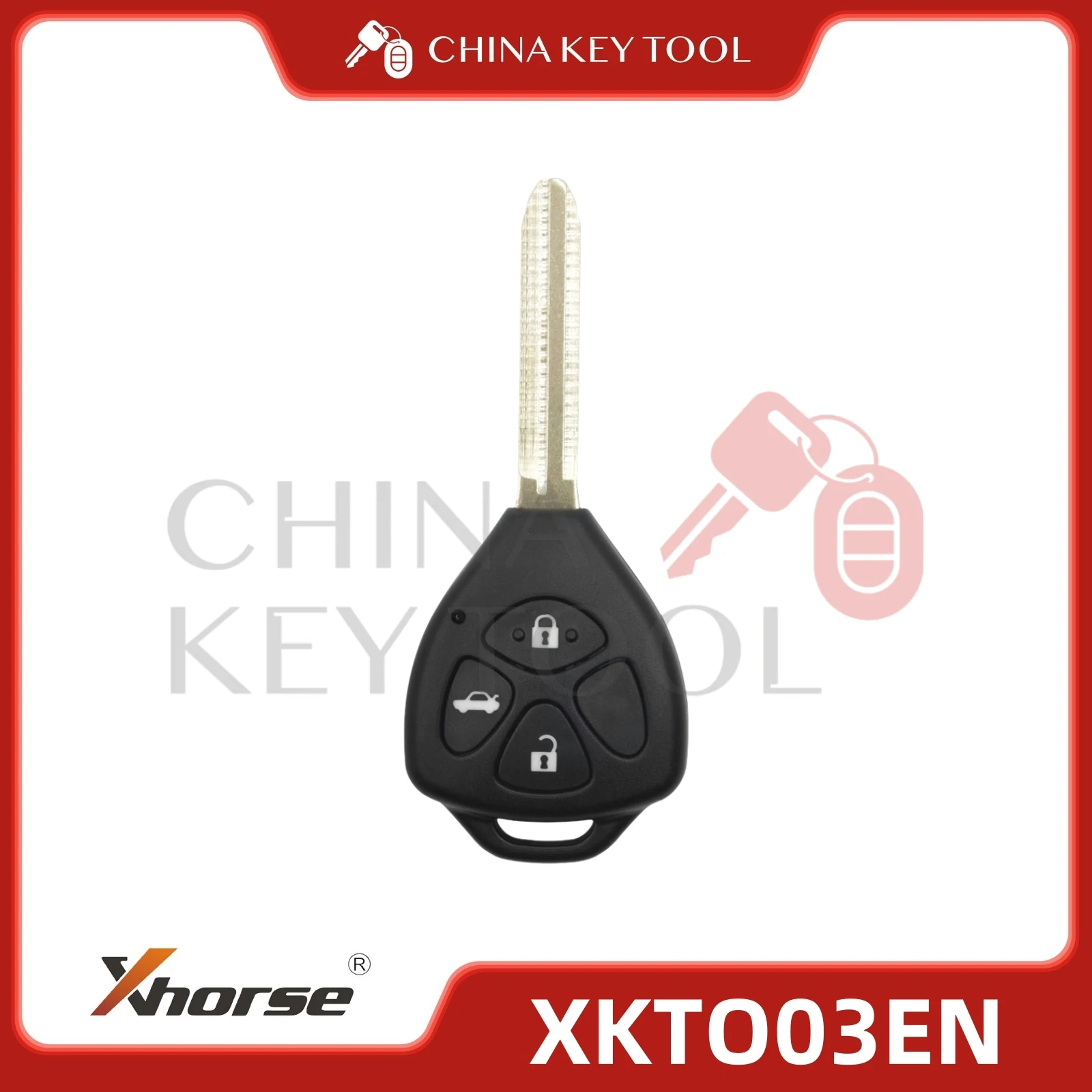 

Проводной пульт дистанционного управления Xhorse, плоский левый треугольник, 3 кнопки, XKTO03EN, 1 шт.