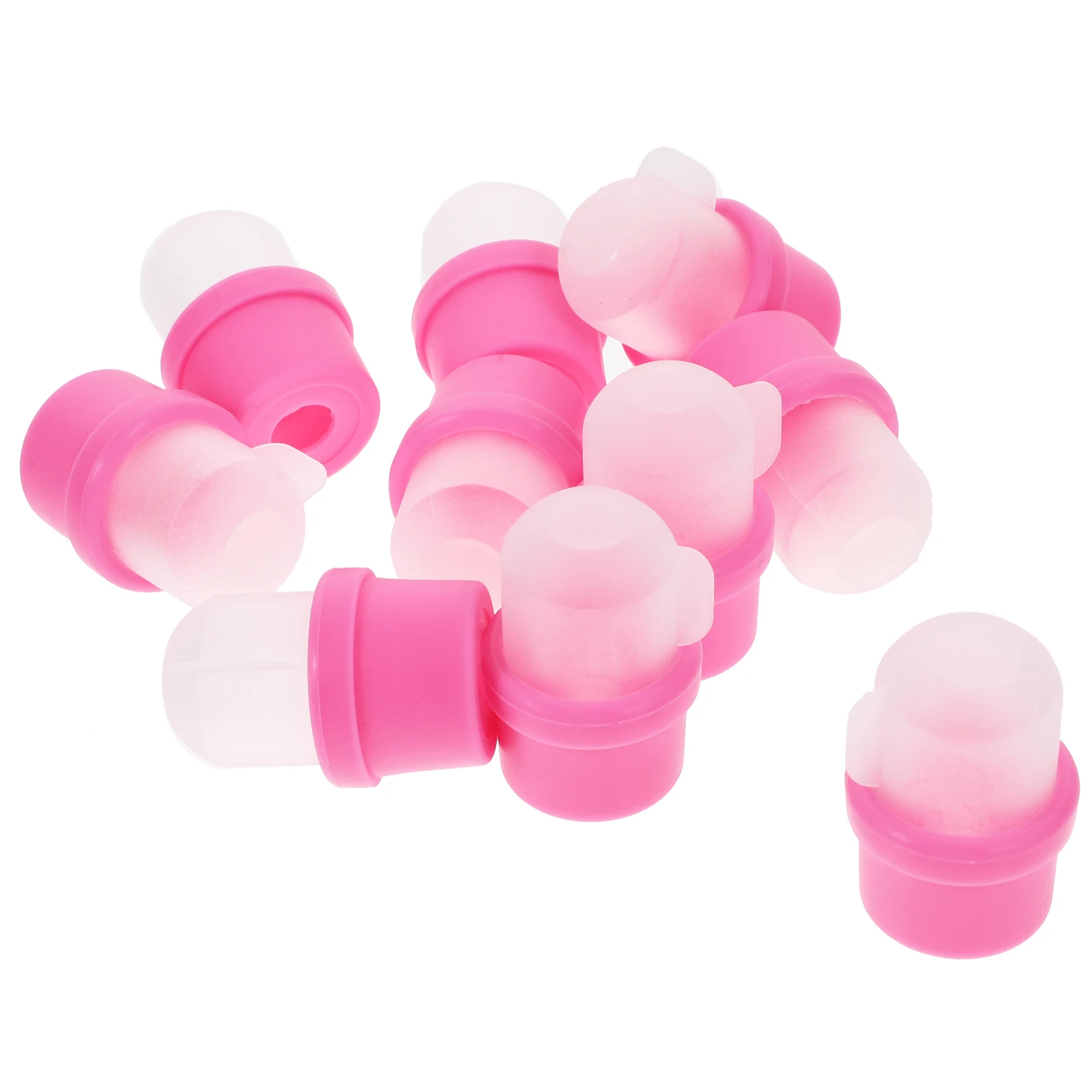 20 pz Silicone Nail Polish Remover Caps Nail Art Soak Off Wraps Riutilizzabile Dito Manicure Gel Polish Cleaner Strumento