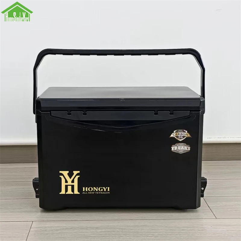 26l-black-camping-cooler-box-picnic-fishing-large-portable-keep-cold-box-10-72h-insulation-food-storage-self-driving-truck-box