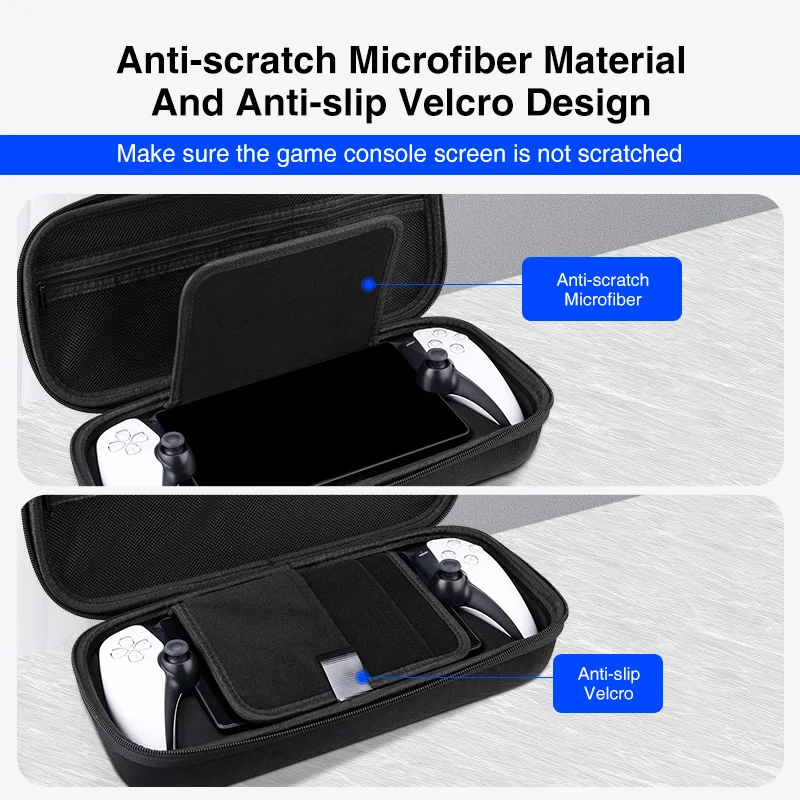 EVA Portable Storage Hard Bag Shell For PS5 Portal Shockproof Protective Case for Sony PlayStation Portal Handheld Game Console image 3