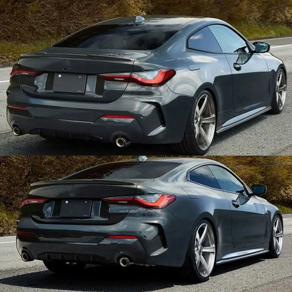 PrePreg 건식 탄소 섬유 G22 G82 BMW New 4 시리즈 M4 G22 M-Sport 2021 2022 용 리어 스포일러 윙