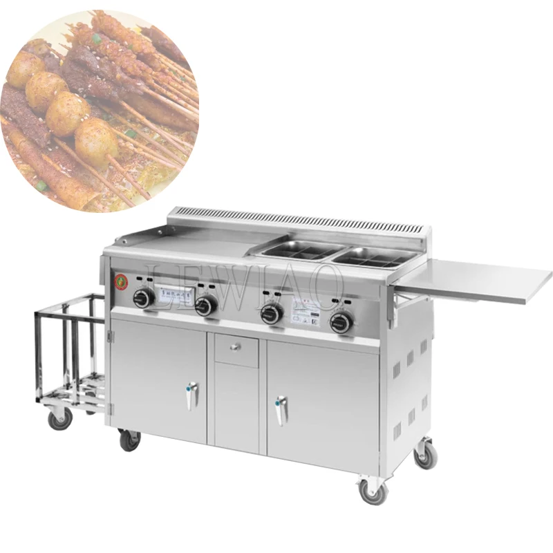 Teppanyaki Mobile Fast Food Cart Trailer Kitchen Customized Mobile Food Car