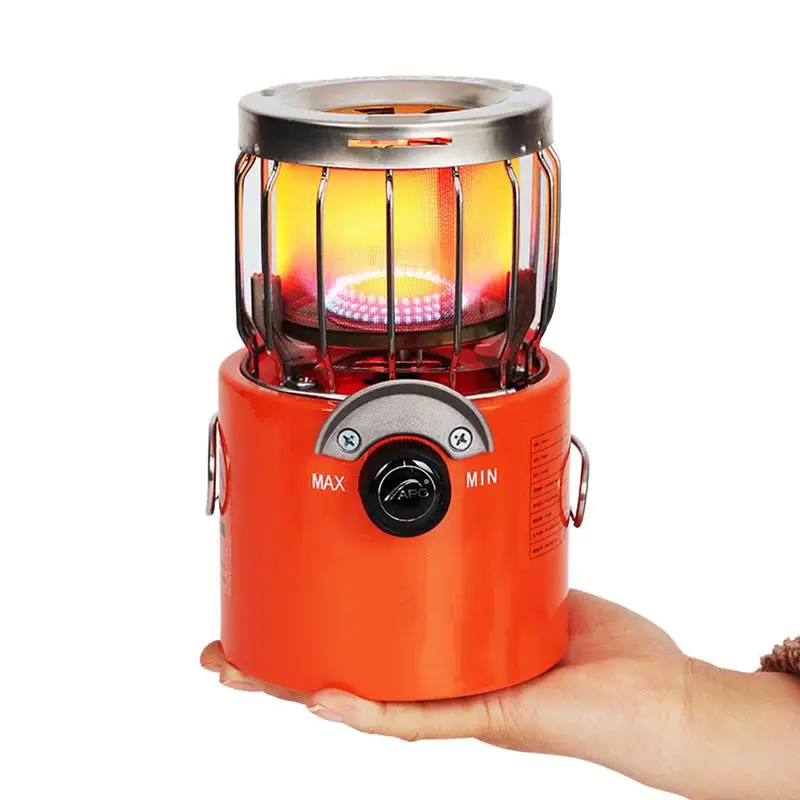 

2 In 1 Camping Gas Heater Outdoor Stove Burners Ignition Heating Gas Oven Burner Hand Warmer Home Tent Stove Camping Equipment