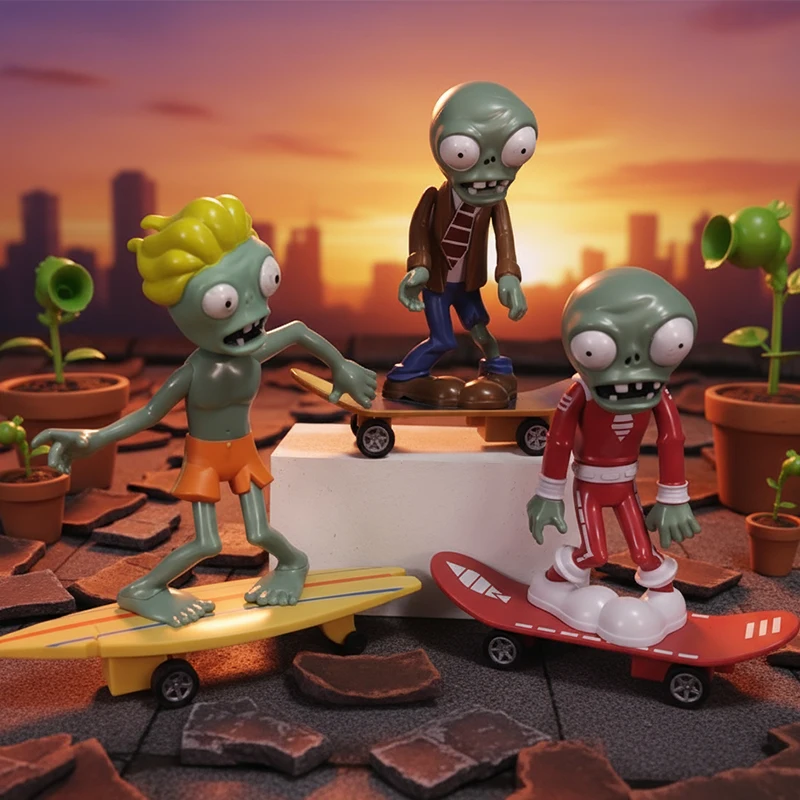 نباتات جديدة مقابل الكسالى 2 المستقبل لوح التزلج زومبي سيرفر زومبي لعبة أرقام نموذج التراجع سيارة البلاستيكية الحلي لعبة هدايا الاطفال #1