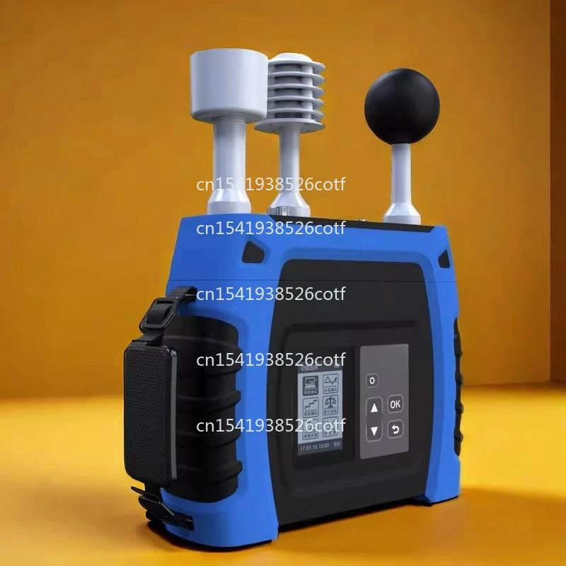 JT2011 Black Ball Wet Bulb Thermometer Handheld Heat Index Meter Split Type Gradient High Temperature Work Detection