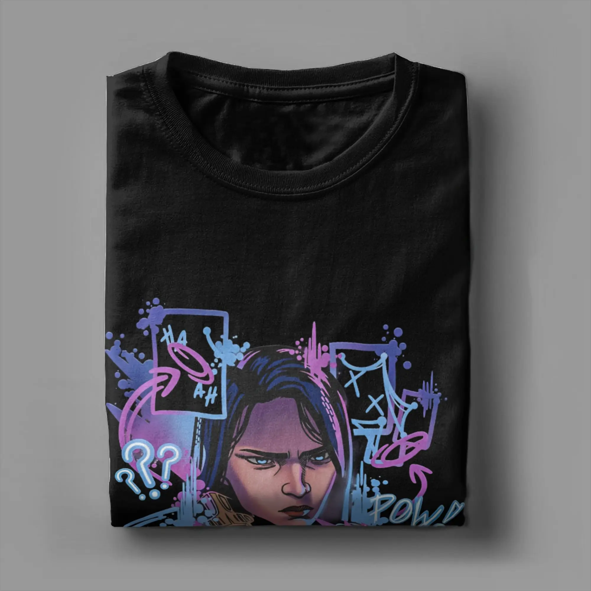 Men Women Graphic Printing Arcane JInx Tee T Shirt 100% Cotton Viktor Arcane Game T-shirts Clothing