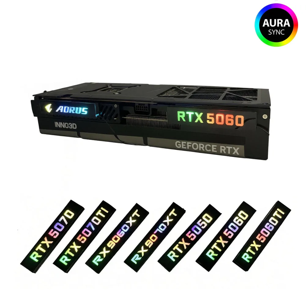 �y�Z�[�����z5050 5060 5060TI �O���t�B�b�N�X�J�[�h ARGB GPU �T�C�h���C�e�B���O�v���[�g 5070 5070Ti 5080 5090 GPU �Q�[�~���O�����p�l�� AURA SYNC