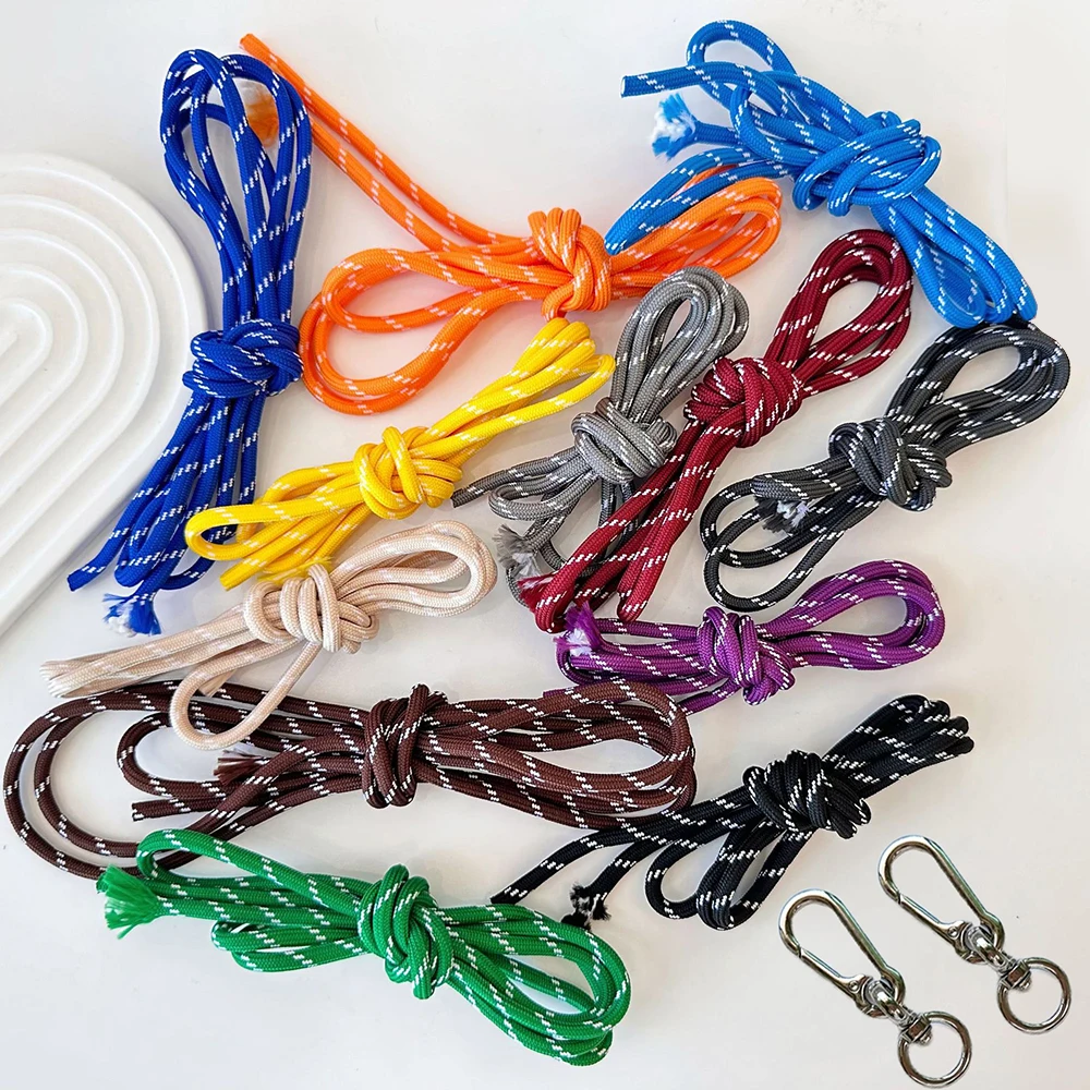 3.5M DIY Woven Key Chain Colorful Rope Buckle Bag Pendant Rope Umbrella Rope Hand Rope Nylon Rope Multi-functional DIY Key Chain