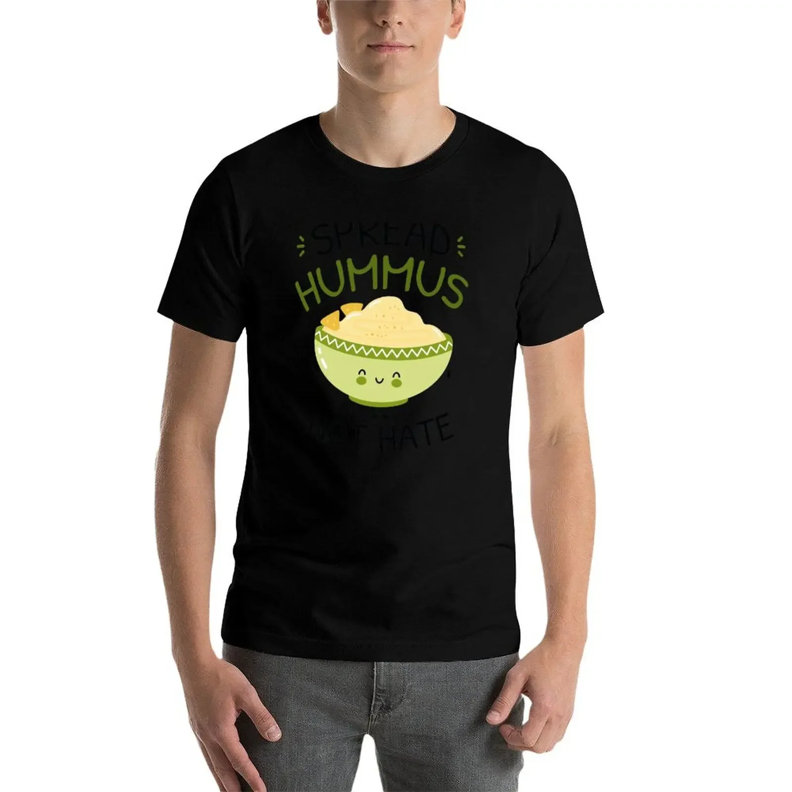 Spread Hummus Not Hate T-Shirt quick drying customs design your own cute clothes T-shirt men