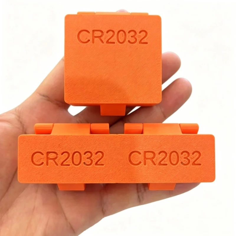 Square Rectangular CR2032 Battery Storage Box 20 Hole Portable Protective Case Holder for Small Electronics Prevents Loss