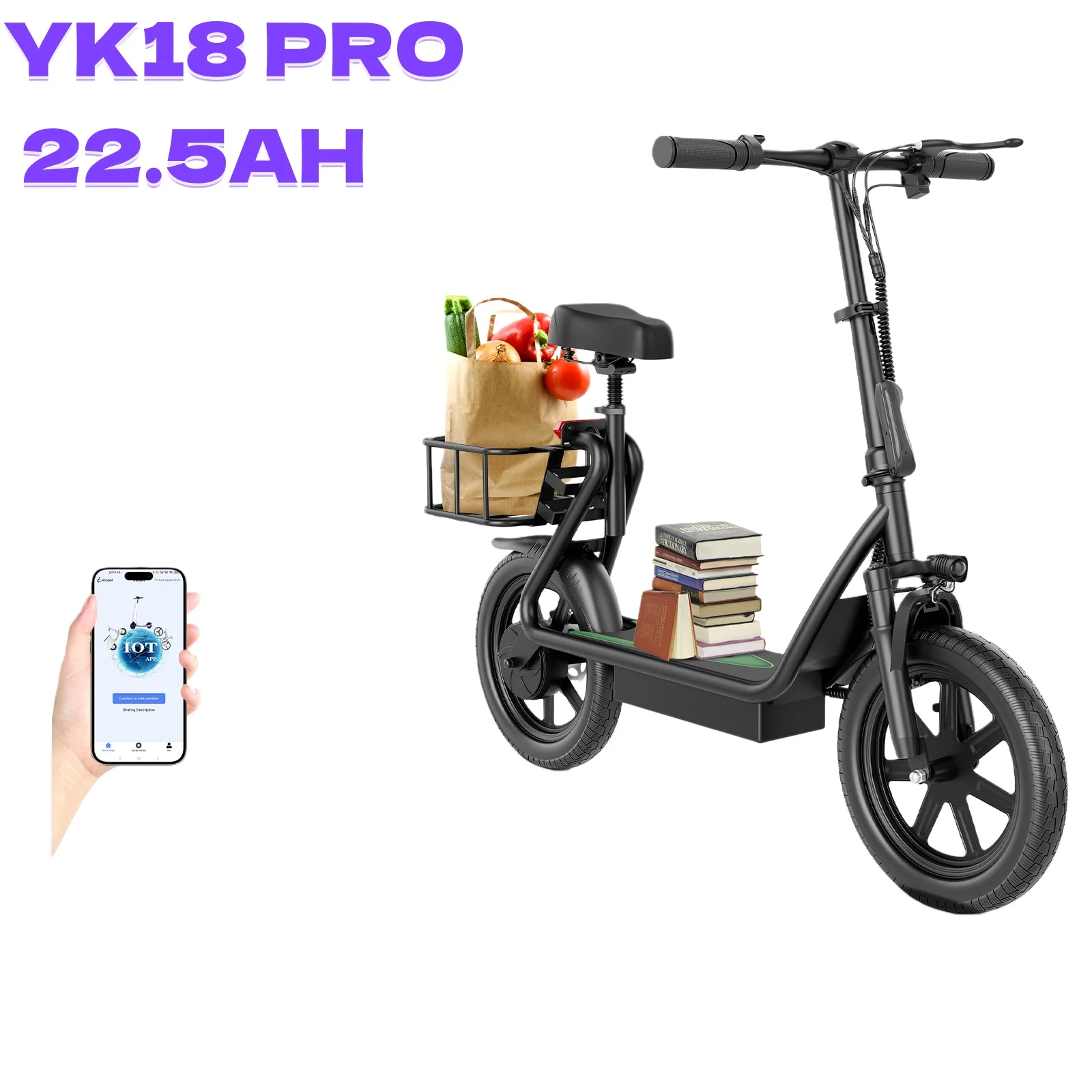 AOVOPRO YK18/YK18 PRO Elektrische fiets 40/100KM Ultra lang reisbereik Elektrische mountainbike 1000W piek schijfrem Veiligheidsfiets