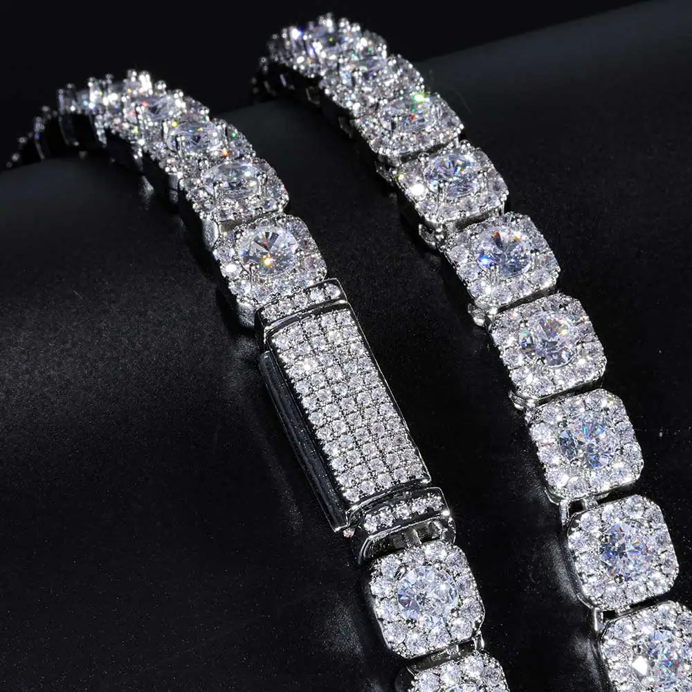 

Браслет-цепочка для тенниса с бриллиантами, 18 К, 7 мм