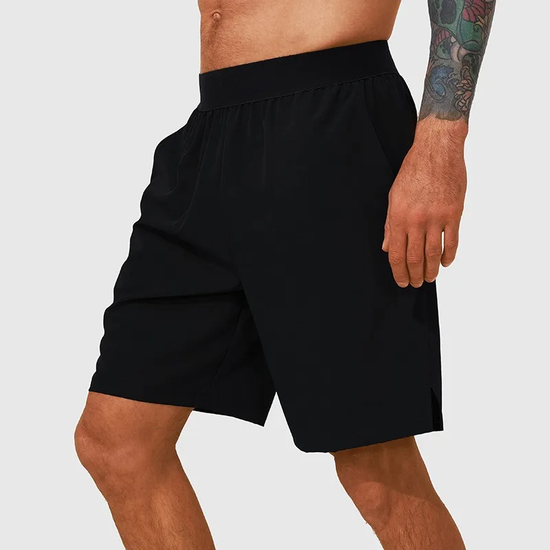 Shorts esportivos respiráveis de cintura alta masculino, shorts casuais, leves e de secagem rápida, para corrida e fitness, novo, 2024